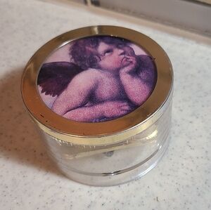 Gold and Clear Angel Music Box